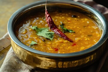 Wall Mural - Khatti dal is a food from india, a hyderabadi cuisine, dal made using masoor or toor dal