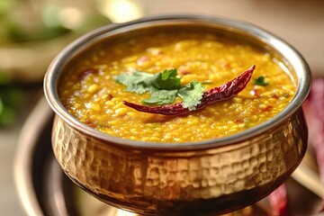 Wall Mural - Khatti dal is a food from india, a hyderabadi cuisine, dal made using masoor or toor dal