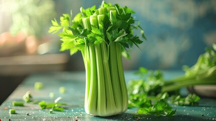 Wall Mural - Vibrant and healthy cauliflower florets with fresh chopped parsley.