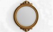 © Farid - Round mirror in a gold frame psd.