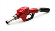 © CoreVisuals - A vibrant red fuel nozzle designed for easy handling at gas stations, emphasizing efficiency in refueling vehicles.