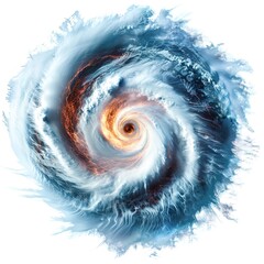 Poster - Intense Cyclone Catastrophe on Transparent 
