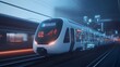 © ChrisTYCat - Futuristic Electric Trains with Real Time Traffic Updates and Smart Transportation Features