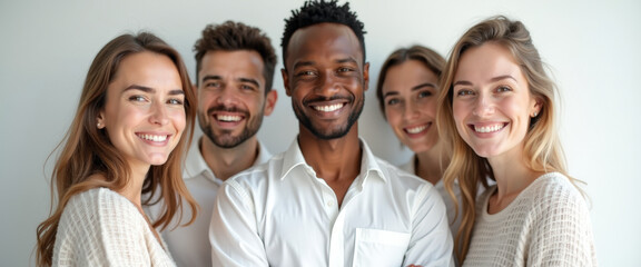 Poster - Diverse Group of Friends Smiling and Posing Together