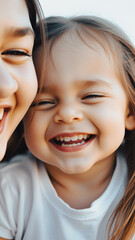 Wall Mural - Mother and Daughter Share a Smile