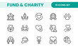 © artnazu - A Complete Icon Set for Charity Organizations, Fundraising Events, Nonprofit Campaigns, Donation Drives, Volunteer Programs, Social Justice, and Community Support Activities