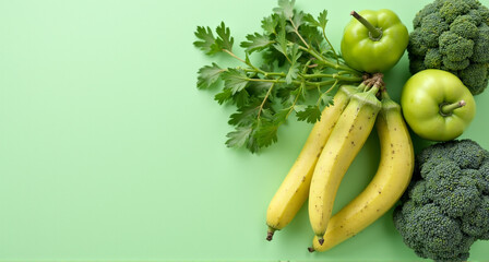 Wall Mural - fresh vegetables on table