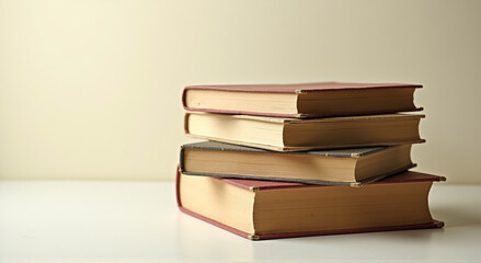 Poster - stack of old books