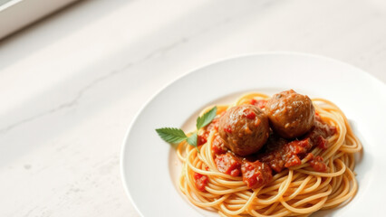 Poster - Spaghetti with Meatballs and Marinara Sauce