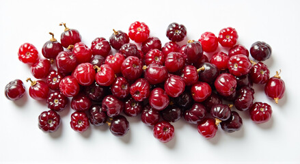 Wall Mural - pomegranate seeds on white background