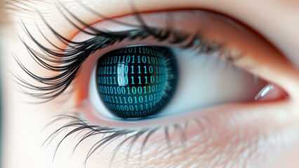 Wall Mural - digital eye