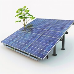 Wall Mural - solar panels on a roof