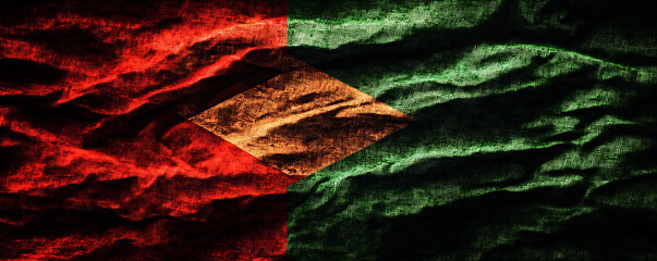 Grunge Style Burkina Faso Flag with Textured Background