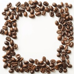 Sticker - coffee beans frame