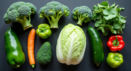 Canvas Print - vegetables on the table