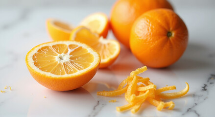 Canvas Print - orange on the table