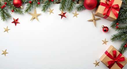 Wall Mural - christmas background with christmas tree