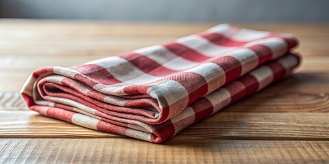 Close-up shot of a folded cloth lying on a table