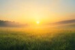 © pics3 - Symbolizing the tranquility of new beginnings, Sunrise over a peaceful meadow, evoking a sense of calm and renewal