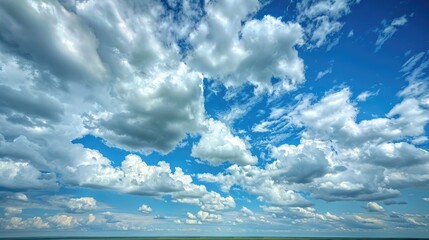 Wall Mural - Scenic view of cloudy sky in nature s wide open space