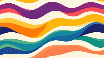 Poster - Dive into vibrant hues with this abstract rainbow design, perfect for adding flair to any artistic endeavor.