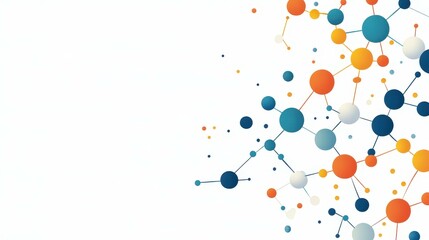 dive into the world of molecular structures with a stunning and vibrant illustration perfect for any