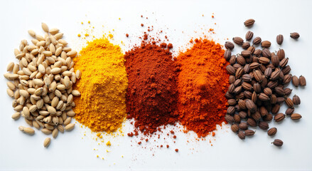 Wall Mural - kinds of spices