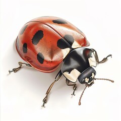 Sticker - illustration of a ladybug isolated on white 