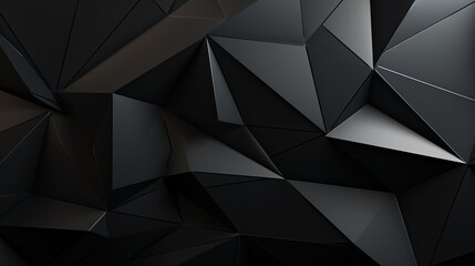 Wall Mural - Abstract polygonal space low poly dark background with connecting dots and lines.