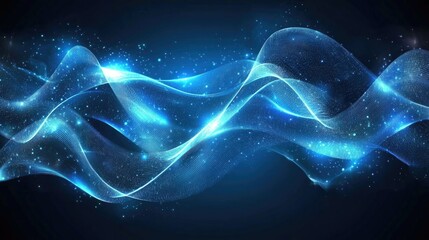 Wall Mural - Futuristic wave, Futuristic data stream vector background