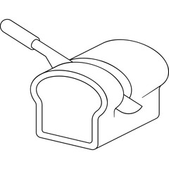 Sticker - Wheat Bread Icon