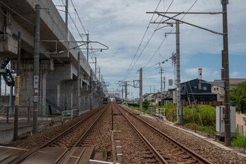 7月の鉄道線路