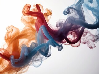 Wall Mural - Multi-colored smoke ,Liquid silver and radiant pink merging with explosive,Colorful Digital Ink Abstract Wave for Wall Paper., Abstract background. Modern smoke cloud