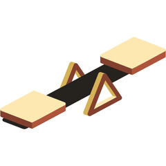 Sticker - Seesaw Illustration