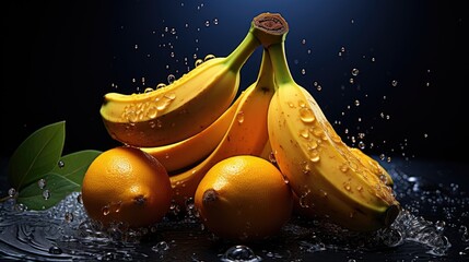 Canvas Print - Fresh banana fruits  