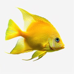 Sticker - gold fish isolated on white background