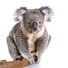 Canvas Print - Cute koala on a transparent background. 