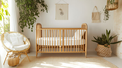 Wall Mural - Bohemian Nursery Decor -  Create a Cozy and Chic Baby Room with Natural Elements