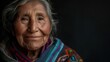 © MD Media - Elderly woman with gray hair, smiling warmly Grace radiant senior woman, her eyes reflecting wisdom and a lifetime of experiences, exuding quiet confidence and elegance.