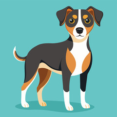 dog vector illustration and cute dog Adobe Illustrator Artwork