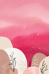 Poster - background with hearts