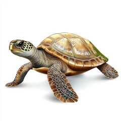 Wall Mural - vector graphic of a turtle