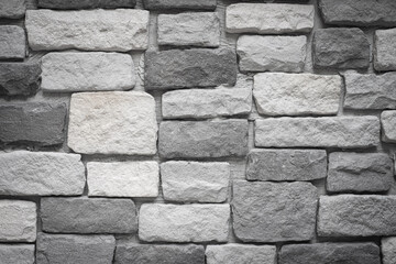 Gray brick wall texture background 