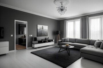 interior design of modern living room