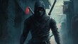 © Morng - A cold-blooded male assassin, with a ninja sword strapped to his back