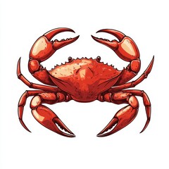Wall Mural - vector graphic of a crab