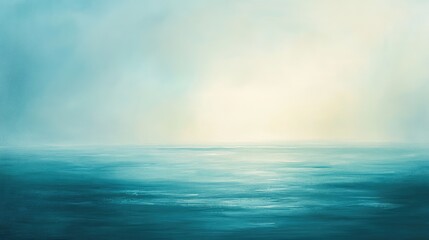 Wall Mural - Soft abstract gradients in oceanic blues and greens, evoking the calm and tranquility of a peaceful sea