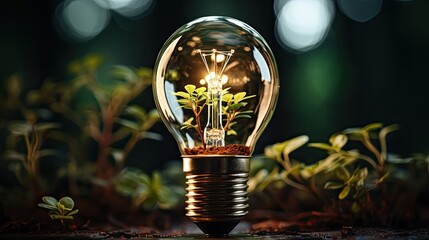 Wall Mural - glowing bulb