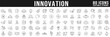 © tutti_frutti - Big set of innovation related line icons. Idea, creativity, lightbulb, solution, invention etc. Editable stroke.
