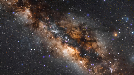 Wall Mural - The cosmos filled with countless stars